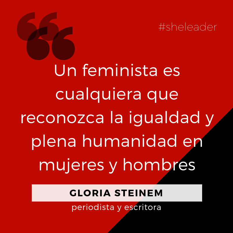 Un feminista es cualquiera que reconozca la igualdad y plena humanidad en mujeres y hombres